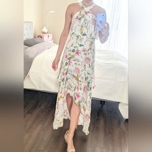 100% Silk Parker Floral Maxi Dress